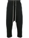 Rick Owens Drkshdw Drop Crotch Pants In Black