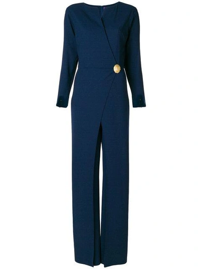 Ralph Lauren Collection Pin Detail Jumpsuit - Blue