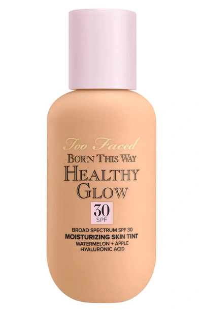 Too Faced Born This Way Healthy Glow Spf 30 Skin Tint Foundation Warm Nude 2.03 oz / 60ml In Warm Nude