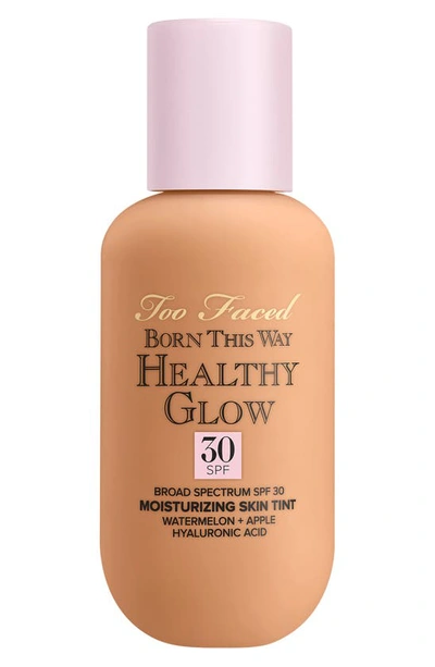 Too Faced Born This Way Healthy Glow Spf 30 Skin Tint Foundation Warm Beige 2.03 oz / 60ml In Warm Beige