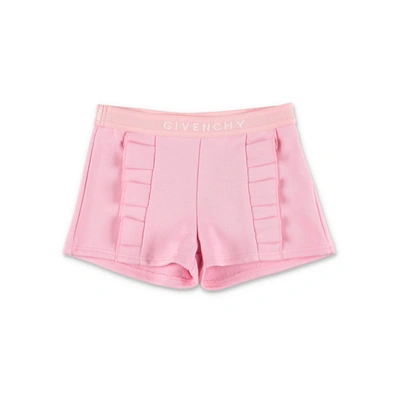 Givenchy Pink Cotton Baby Girl  Sweat Shorts