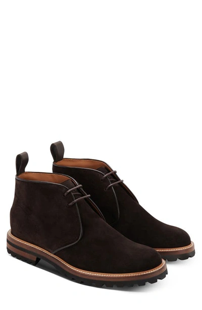 Greats Men's Henry Lace Up Chukka Boots In Drk Brown Suede