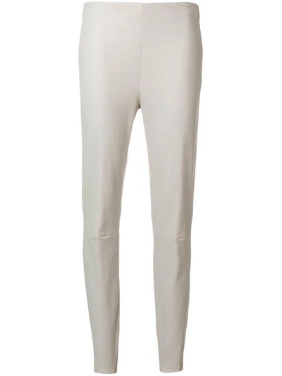 Lorena Antoniazzi Leather Leggings - Nude & Neutrals