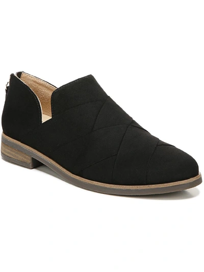 Dr. Scholl's Shoes Always Band Womens Zipper Slip On Shooties In Black
