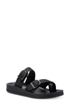 Eastland Savannah Toe Loop Slide Sandal In Black