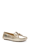 Eastland Marcella Bow Driving Loafer In Gold