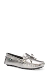 Eastland Marcella Bow Driving Loafer In Silver