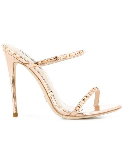 Gianni Renzi Studded Open-toe Sandals - Metallic