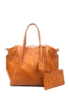 Old Trend Sprout Land Leather Tote Bag In Chestnut