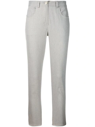 Lorena Antoniazzi Slim Fit Trousers In Grey