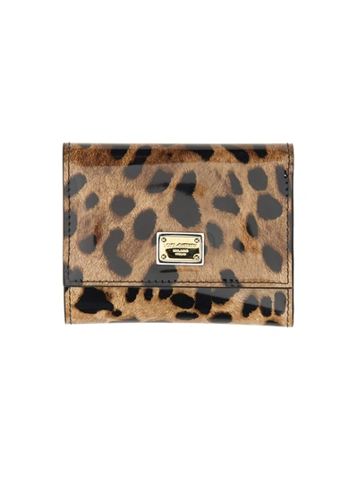 Dolce & Gabbana Small Leather Wallet In Multicolor