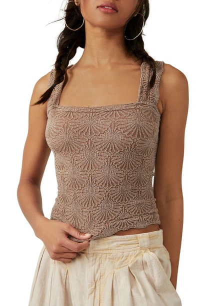 Free People Love Letter Camisole Top In Strawberry Roan