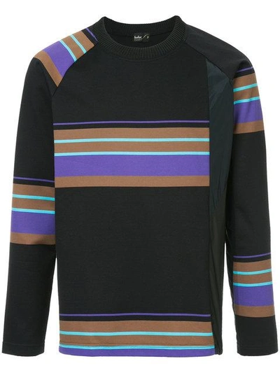 Kolor Asymmetric Striped Sweatshirt