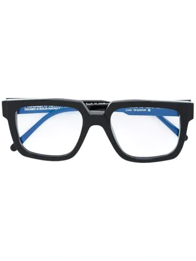 Kuboraum Square Frame Glasses In Black