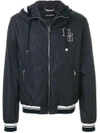 Dolce & Gabbana Logo Patch Hooded Jacket