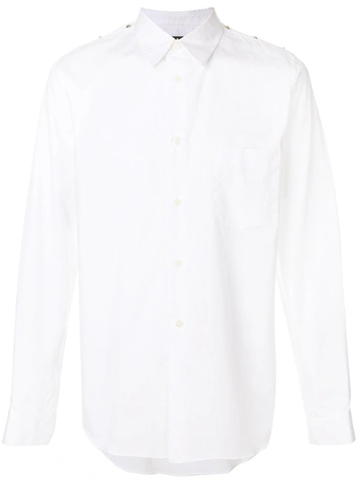 Black Comme Des Garçons Stud Shoulder Shirt