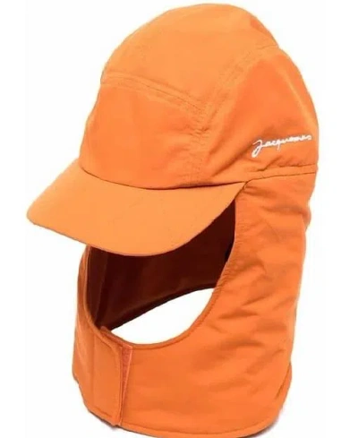 Jacquemus Hats Cotton Orange Lobster