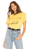 Mother The Boxy Goodie Goodie Top In Yellow