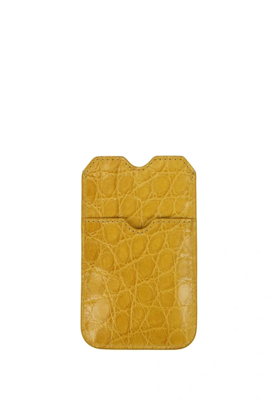 Burberry Selfphone Cover Leather Yellow Mustard