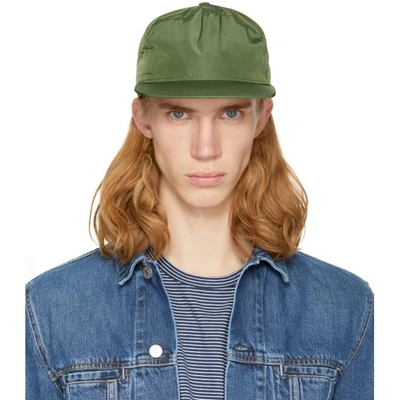 Paa Green Pleat Cap In 009 Olive