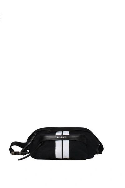 Palm Angels Backpack And Bumbags Venice Fabric Black White