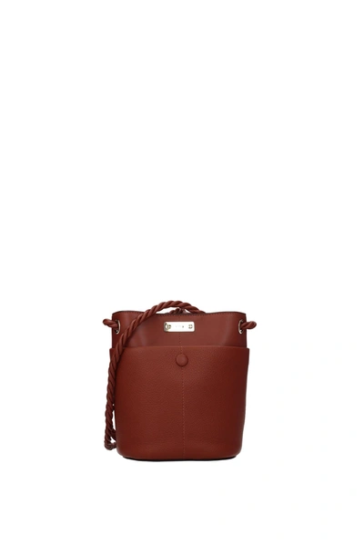 Chloé Crossbody Bag Leather Brown Sepia