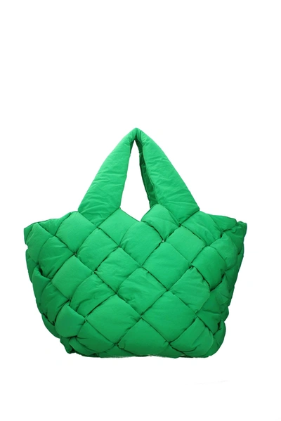 Bottega Veneta Handbags Cassette Fabric Green Parakeet