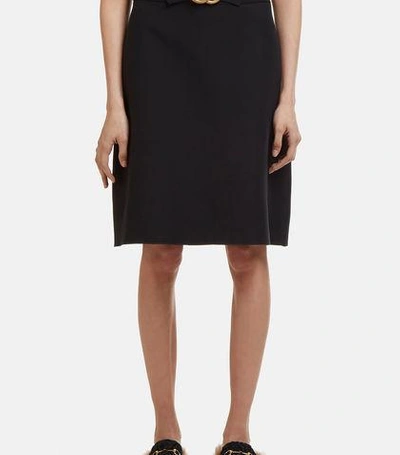 Gucci Gg Skirt In Black