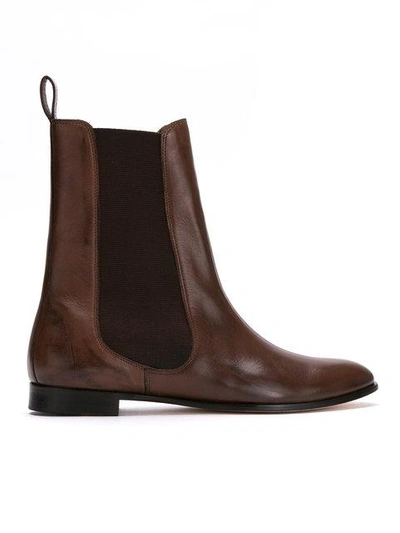 Sarah Chofakian Chelsea-boots In Brown