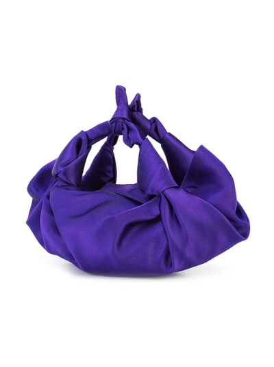 The Row Ascot Knotted Satin Bag