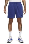 Nike Men's Club Fleece Terry Flow Shorts In Blue