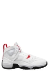 Jordan Nike Men's Jumpman Two Trey Shoes In White/red/black