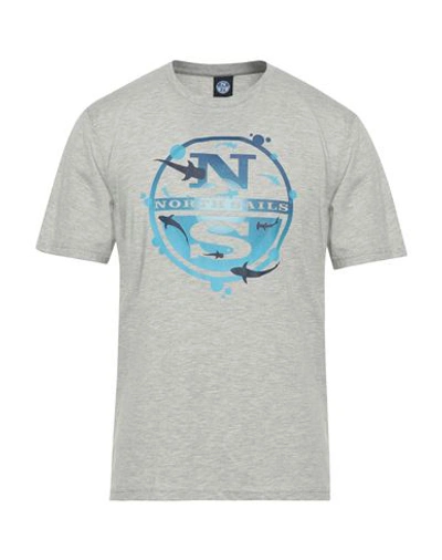 North Sails Man T-shirt Light Grey Size S Cotton