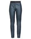 8pm Woman Pants Slate Blue Size L Polyurethane, Viscose, Polyamide, Elastane, Polyester