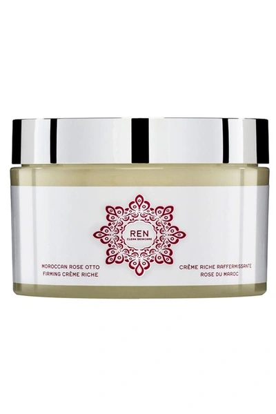 Ren Moroccan Rose Otto Firming Crème Riche In Rose, Cream, Aqua, Natural