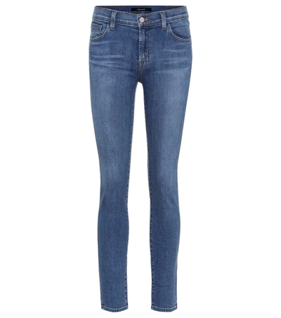 J Brand Mid-rise Skinny Capri Jeans, Scout In Blue