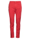 Hand Picked Man Pants Tomato Red Size 34 Cotton, Lyocell, Elastane