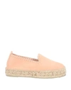 Manebi Manebí Woman Espadrilles Salmon Pink Size 8 Soft Leather