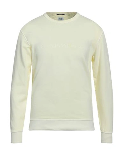 C.p. Company C. P. Company Man Sweatshirt Light Yellow Size Xs Cotton