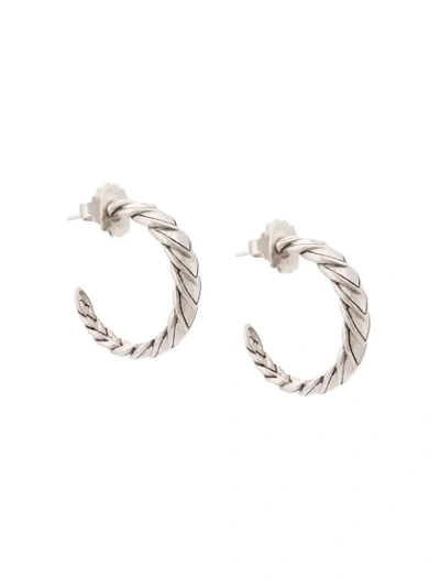 John Hardy Legends Naga Small Hoop Earrings In Silver