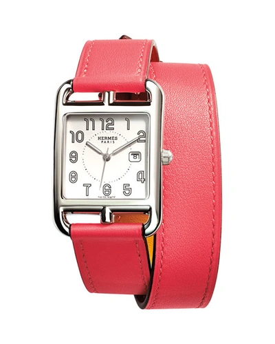 Pre-owned Hermes Cape Cod Watch, 29 X 29 Mm
