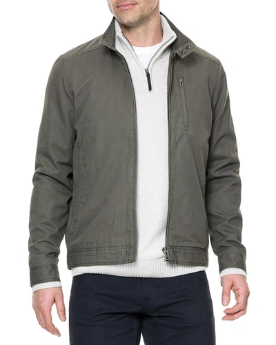 Rodd & Gunn Armitage Cotton-twill Jacket In Olive
