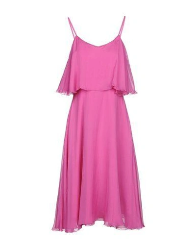 Space Style Concept Knee-length Dress In Fuchsia
