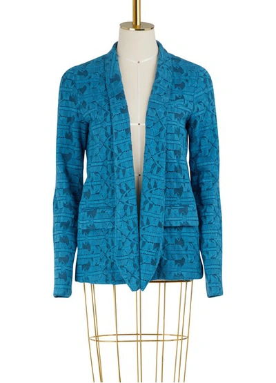 Roseanna Totem Lace Jacket In Blue