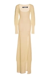 Jacquemus Dao Knit Maxi Dress In Brown | ModeSens