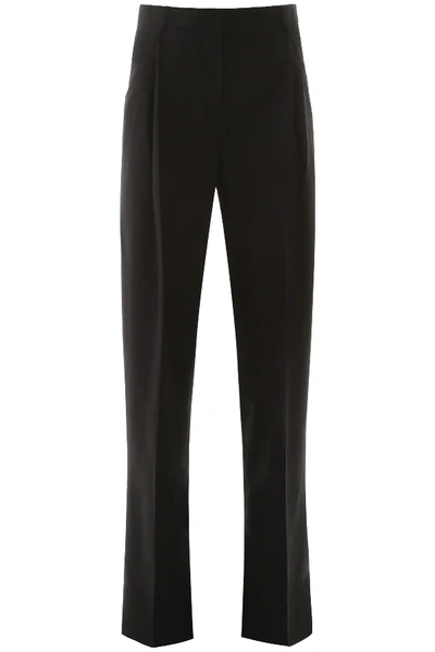 Jacquemus Straight Tailored Trousers In Black