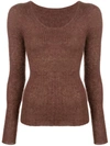 Jacquemus Praio Sweater In Brown