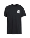 Obey Man T-shirt Black Size Xs Cotton