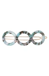 France Luxe Triple Circle Tige Boule Barrette In South Sea