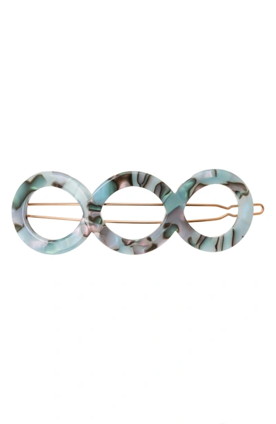 France Luxe Triple Circle Tige Boule Barrette In South Sea
